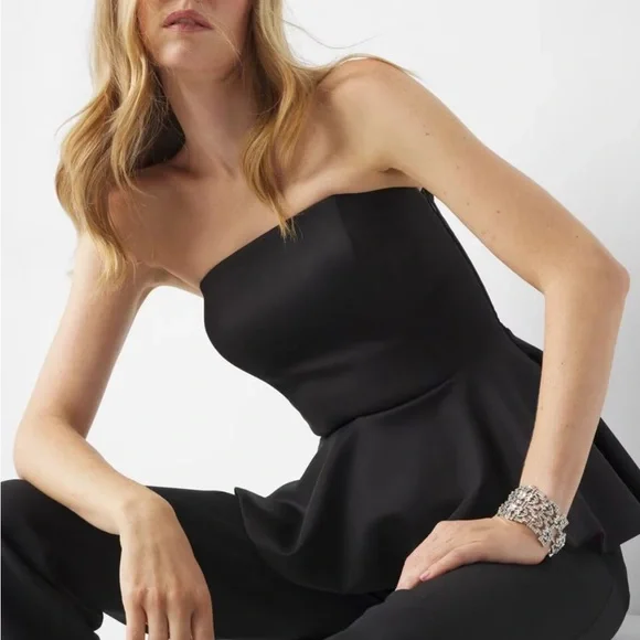 NWT WHBM Asymmetrical Hem Bustier. Medium. Glamorous!! Size 10. - Picture 2 of 13